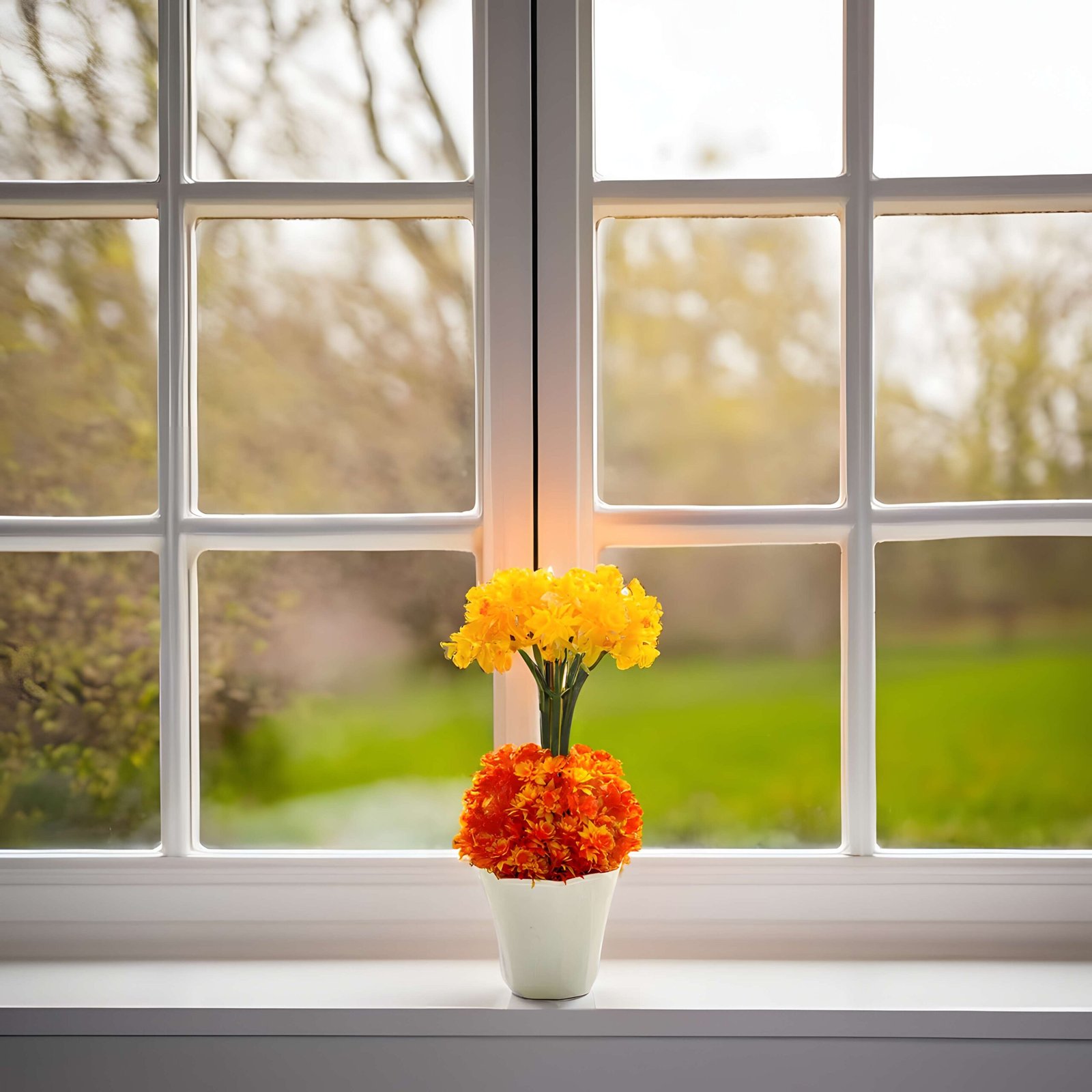 Artificial Plants with Pot Showcase Decoration Plants Flowers | Fake Plant | Artificial Plants for Home Decor Office Gifting Plants Decorative Potted Plants (Pack Of 2) (RV-AP10) - Image 3